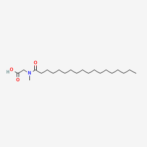 2-(N-Methylstearamido)acetic acid chemical structure (CAS 142-48-3)