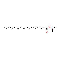 Isopropyl palmitate chemical structure (CAS 142-91-6)