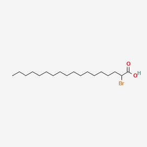 2-Bromooctadecanoic acid chemical structure (CAS 142-94-9)