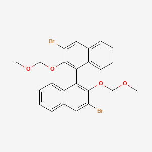 (S)-3,3'-Dibromo-2,2'-bis(methoxymethoxy)-1,1'-binaphthalene chemical structure (CAS 142010-87-5)