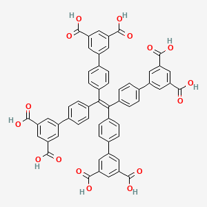 4',4''',4''''',4'''''''-(Ethene-1,1,2,2-tetrayl)tetrakis(([1,1'-biphenyl]-3,5-dicarboxylic acid)) chemical structure (CAS 1420471-57-3)