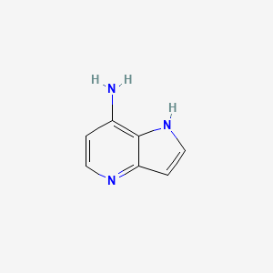 1H-Pyrrolo[3,2-b]pyridin-7-amine chemical structure (CAS 142078-41-9)