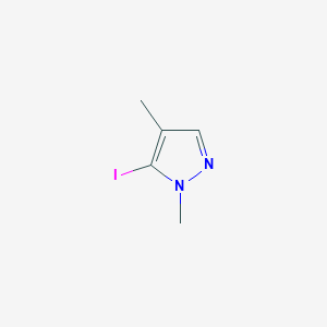 5-Iodo-1,4-dimethyl-1H-pyrazole chemical structure (CAS 1420831-53-3)