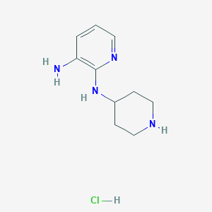 N2-(Piperidin-4-yl)pyridine-2,3-diamine hydrochloride chemical structure (CAS 1420867-82-8)