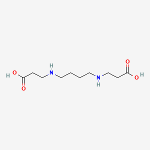 3,3'-(Butane-1,4-diylbis(azanediyl))dipropionic acid chemical structure (CAS 14209-33-7)
