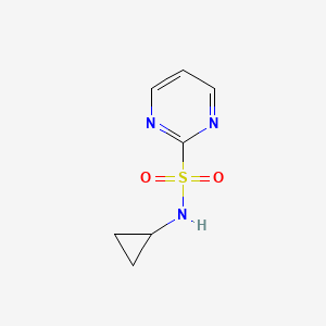 N-Cyclopropylpyrimidine-2-sulfonamide chemical structure (CAS 1420901-22-9)