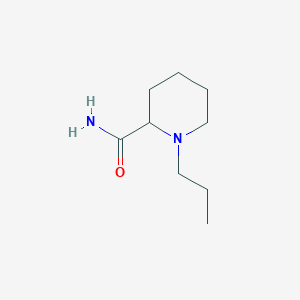1-Propylpiperidine-2-carboxamide chemical structure (CAS 1420933-07-8)