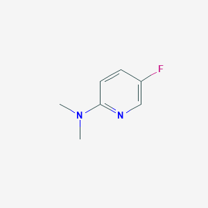 5-Fluoro-N,N-dimethylpyridin-2-amine chemical structure (CAS 1420961-53-0)