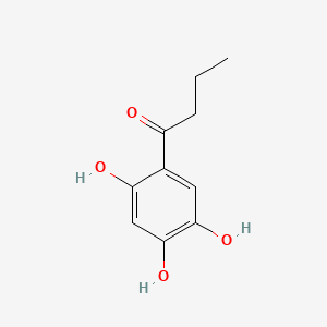 1-(2,4,5-Trihydroxyphenyl)butan-1-one chemical structure (CAS 1421-63-2)