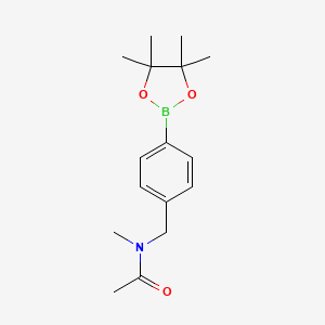 N-Methyl-N-(4-(4,4,5,5-tetramethyl-1,3,2-dioxaborolan-2-yl)benzyl)acetamide chemical structure (CAS 1421341-01-6)