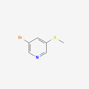3-Bromo-5-(methylthio)pyridine chemical structure (CAS 142137-18-6)