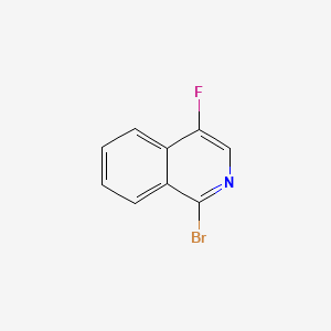 1-Bromo-4-fluoroisoquinoline chemical structure (CAS 1421517-86-3)