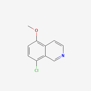 8-Chloro-5-methoxyisoquinoline chemical structure (CAS 1421600-95-4)