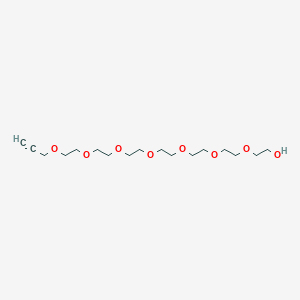Propargyl-peg8-alcohol chemical structure (CAS 1422023-54-8)