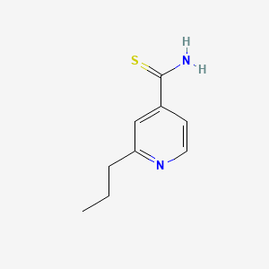 2-Propylpyridine-4-carbothioamide chemical structure (CAS 14222-60-7)