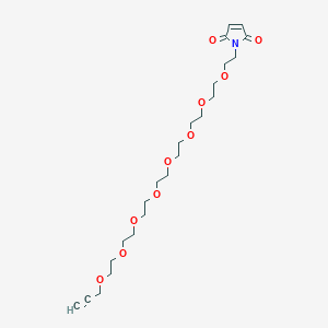 1-(3,6,9,12,15,18,21,24-Octaoxaheptacos-26-yn-1-yl)-1H-pyrrole-2,5-dione chemical structure (CAS 1422540-97-3)