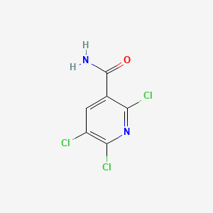 2,5,6-Trichloronicotinamide chemical structure (CAS 142266-62-4)