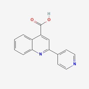 2-(Pyridin-4-yl)quinoline-4-carboxylic acid chemical structure (CAS 14228-23-0)