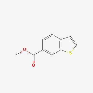 Methyl benzo[b]thiophene-6-carboxylate chemical structure (CAS 1423-65-0)