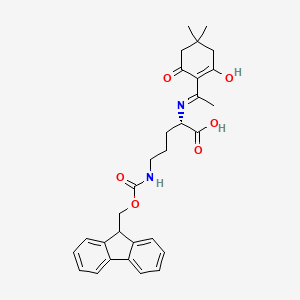 Dde-Orn(Fmoc)-OH chemical structure (CAS 1423017-87-1)