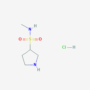 N-Methylpyrrolidine-3-sulfonamide hydrochloride chemical structure (CAS 1423025-73-3)