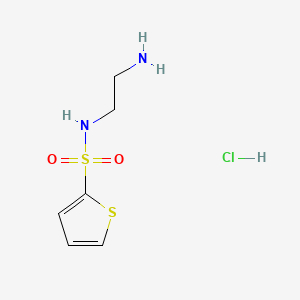 N-(2-Aminoethyl)thiophene-2-sulfonamide hydrochloride chemical structure (CAS 1423032-29-4)