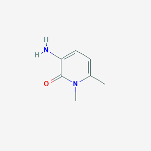 3-Amino-1,6-dimethyl-1,2-dihydropyridin-2-one chemical structure (CAS 1423034-54-1)