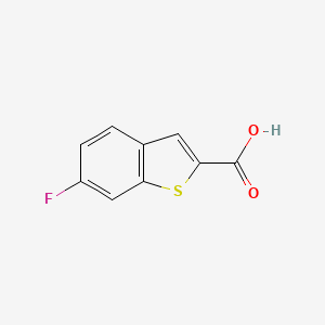 6-Fluorobenzo[b]thiophene-2-carboxylic acid chemical structure (CAS 142329-23-5)