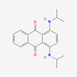 1,4-Bis(isopropylamino)anthracene-9,10-dione chemical structure (CAS 14233-37-5)