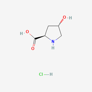 trans-4-Hydroxy-D-proline hydrochloride chemical structure (CAS 142347-81-7)