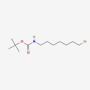 tert-Butyl (7-bromoheptyl)carbamate chemical structure (CAS 142356-34-1)
