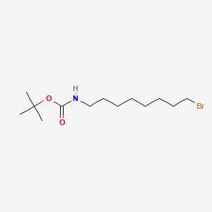 tert-Butyl (8-bromooctyl)carbamate chemical structure (CAS 142356-35-2)
