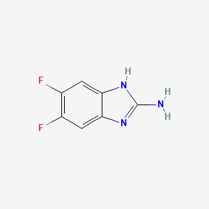 5,6-Difluoro-1H-1,3-benzodiazol-2-amine chemical structure (CAS 142356-62-5)