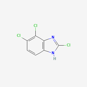 2,6,7-Trichloro-1H-benzo[d]imidazole chemical structure (CAS 142356-71-6)