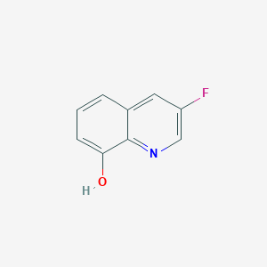 3-Fluoroquinolin-8-ol chemical structure (CAS 142363-59-5)