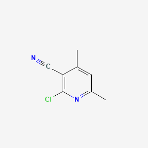 2-Chloro-4,6-dimethylnicotinonitrile chemical structure (CAS 14237-71-9)