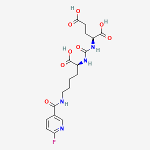 (((S)-1-Carboxy-5-(6-fluoronicotinamido)pentyl)carbamoyl)-L-glutamic acid chemical structure (CAS 1423758-00-2)