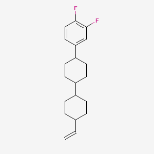 (trans,trans)-4-(3,4-Difluorophenyl)-4'-vinyl-1,1'-bi(cyclohexane) chemical structure (CAS 142400-92-8)