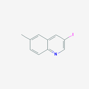 3-Iodo-6-methylquinoline chemical structure (CAS 1424246-00-3)