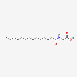 2-Tetradecanamidoacetic acid chemical structure (CAS 14246-55-0)