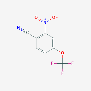 2-Nitro-4-(trifluoromethoxy)benzonitrile chemical structure (CAS 142494-69-7)