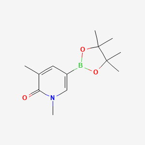 1,3-Dimethyl-5-(4,4,5,5-tetramethyl-1,3,2-dioxaborolan-2-yl)pyridin-2(1H)-one chemical structure (CAS 1425045-01-7)
