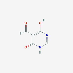 4,6-Dihydroxy-5-formylpyrimidine chemical structure (CAS 14256-99-6)