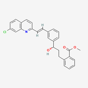 (S)-Methyl 2-(3-(3-(2-(7-chloroquinolin-2-yl)vinyl)phenyl)-3-hydroxypropyl)benzoate chemical structure (CAS 142569-69-5)