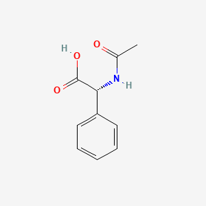 (R)-2-Acetamido-2-phenylacetic acid chemical structure (CAS 14257-84-2)