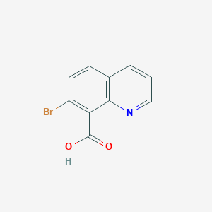 7-Bromoquinoline-8-carboxylic acid chemical structure (CAS 1426144-84-4)