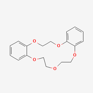 6,7,9,10,17,18-Hexahydrodibenzo[b,h][1,4,7,10,13]pentaoxacyclopentadecine chemical structure (CAS 14262-60-3)
