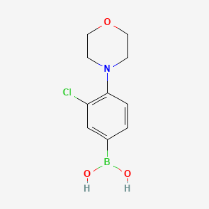 3-Chloro-4-morpholinophenylboronic Acid chemical structure (CAS 1426246-59-4)