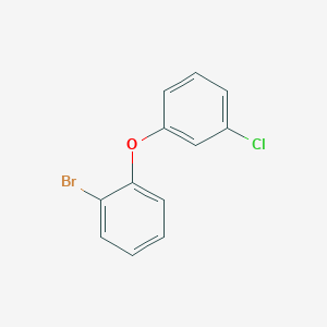 1-Bromo-2-(3-chlorophenoxy)benzene chemical structure (CAS 1426805-09-5)