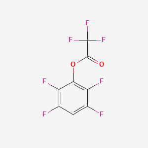 2,3,5,6-Tetrafluorophenyl 2,2,2-trifluoroacetate chemical structure (CAS 142685-25-4)
